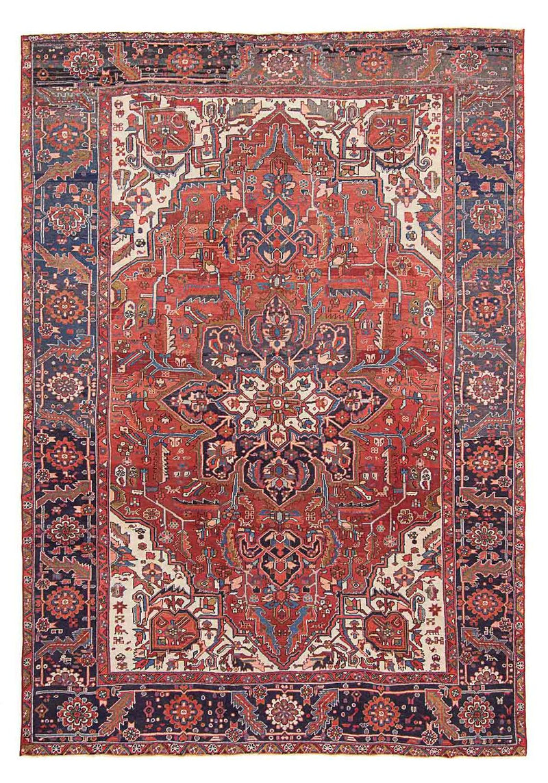 Heriz Teppich 258x362cm - Perserteppich - hellrot