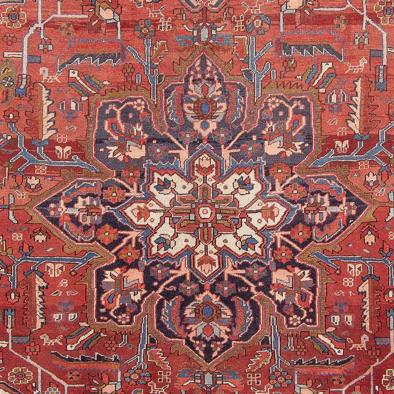 Heriz Teppich 258x362cm - Perserteppich - hellrot