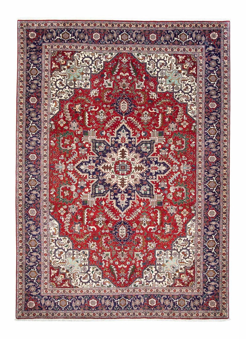 Täbriz - 50 Raj Teppich 204x297cm - Perserteppich - dunkelrot