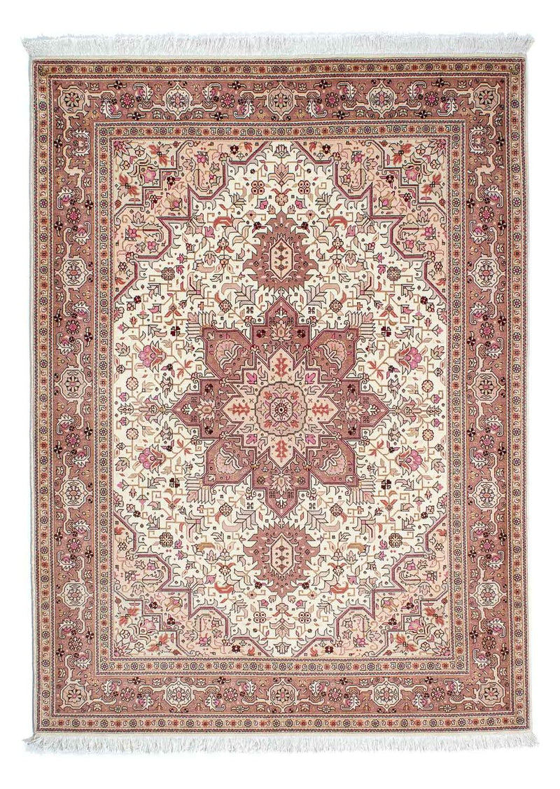 Täbriz - 50 Raj Teppich 149x207cm - Perserteppich - beige