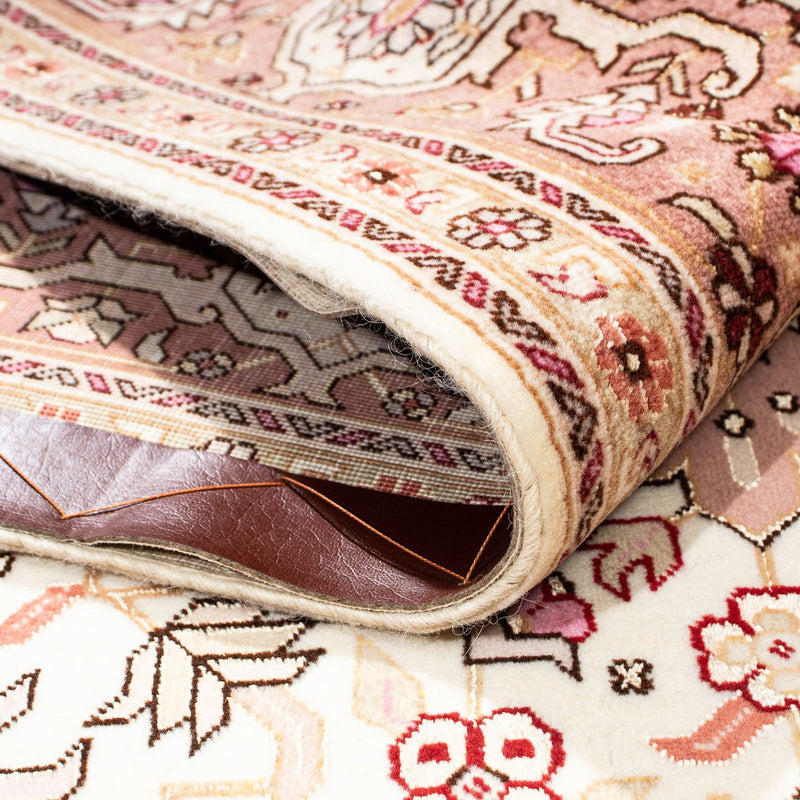 Täbriz - 50 Raj Teppich 149x207cm - Perserteppich - beige
