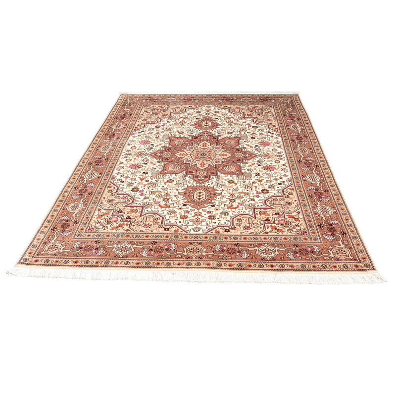 Täbriz - 50 Raj Teppich 149x207cm - Perserteppich - beige