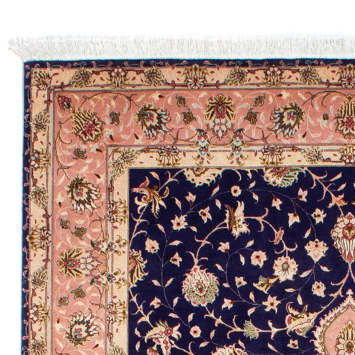 Täbriz - 50 Raj Teppich 163x250cm - Perserteppich - dunkelblau