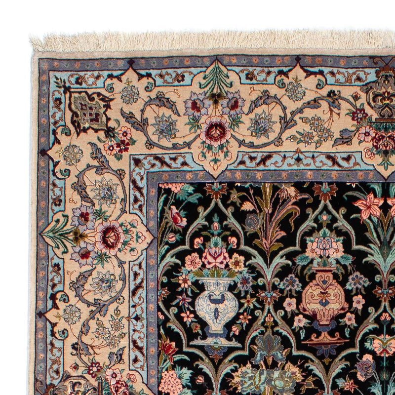 Isfahan Teppich 156x233cm - Perserteppich - dunkelblau