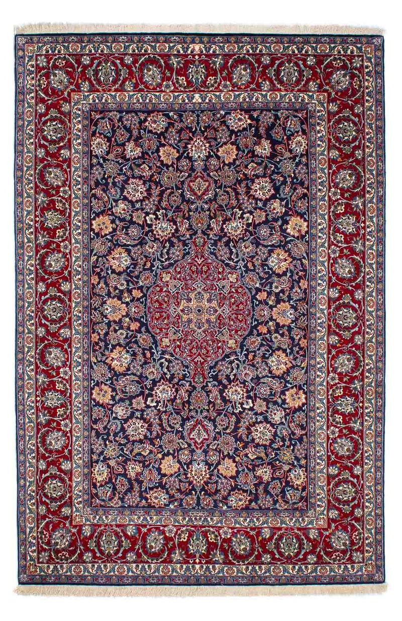 Isfahan Teppich 171x238cm - Perserteppich - dunkelblau