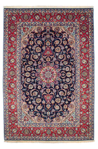 Isfahan Teppich 155x233cm - Perserteppich - dunkelblau – product image