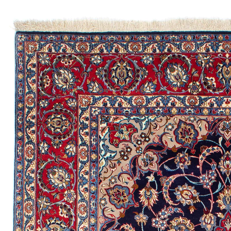 Isfahan Teppich 155x233cm - Perserteppich - dunkelblau