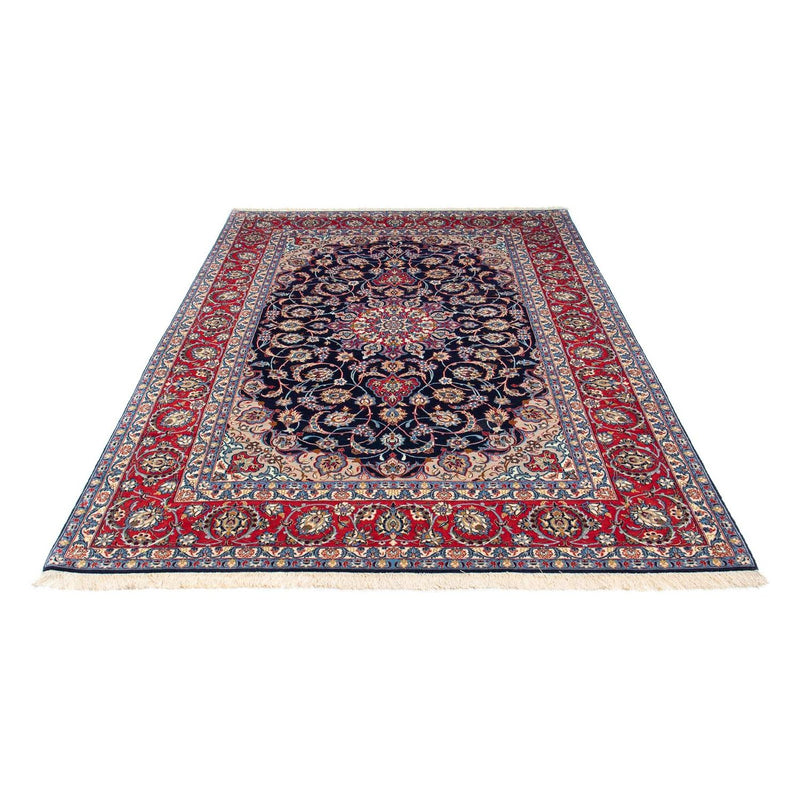 Isfahan Teppich 155x233cm - Perserteppich - dunkelblau
