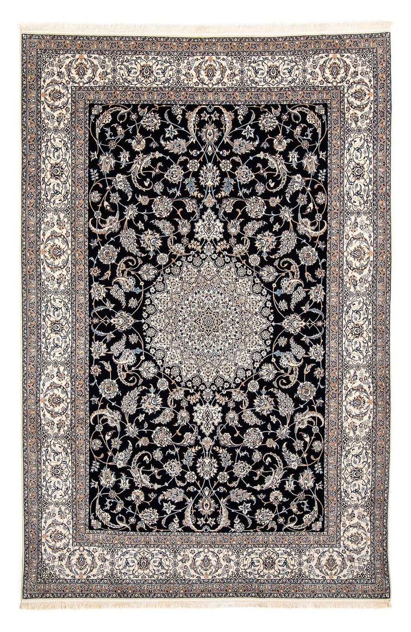 Nain - 6La Teppich 202x310cm - Perserteppich - dunkelblau