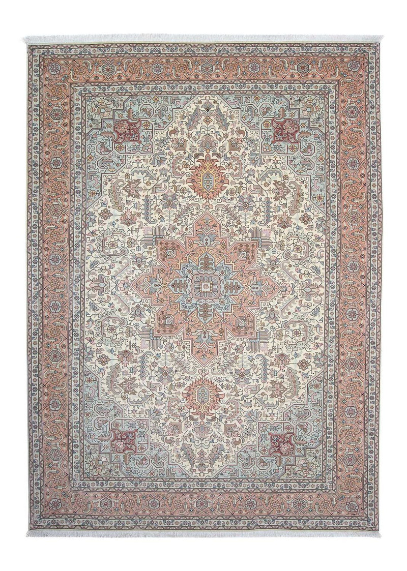 Täbriz - 50 Raj Teppich 212x304cm - Perserteppich - beige