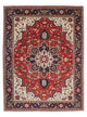 Täbriz - 50 Raj Teppich 152x205cm - Perserteppich - dunkelrot