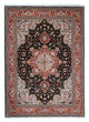Täbriz - 50 Raj Teppich 152x212cm - Perserteppich - dunkelblau
