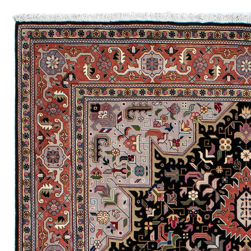 Täbriz - 50 Raj Teppich 152x212cm - Perserteppich - dunkelblau