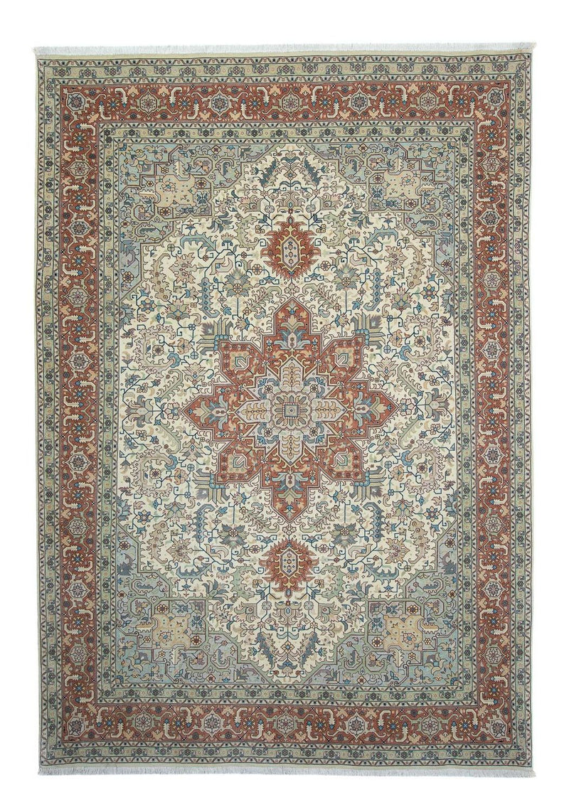 Täbriz - 50 Raj Teppich 207x303cm - Perserteppich - beige