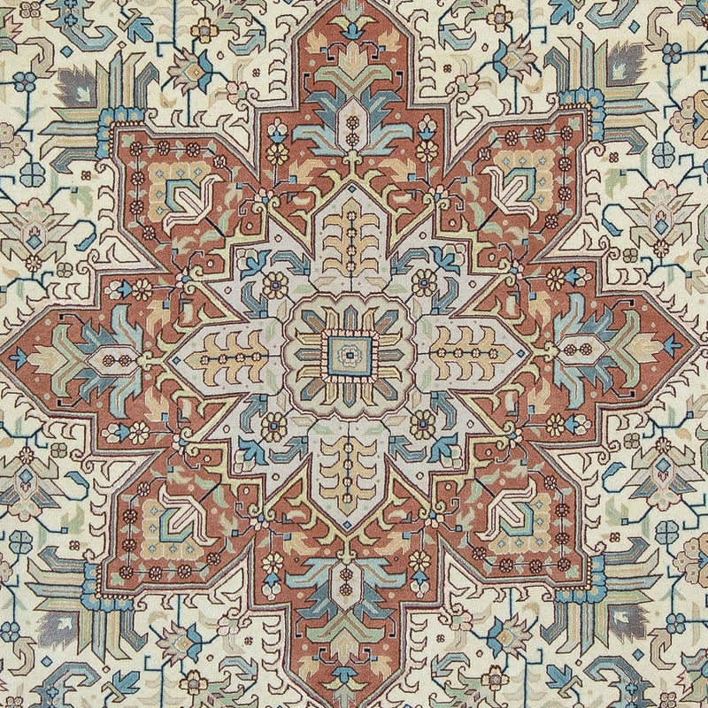 Täbriz - 50 Raj Teppich 207x303cm - Perserteppich - beige