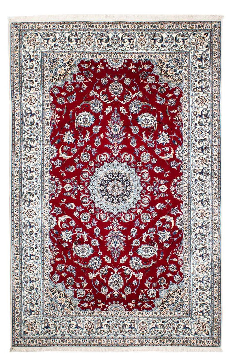 Nain - 6La Teppich 153x236cm - Perserteppich - dunkelrot