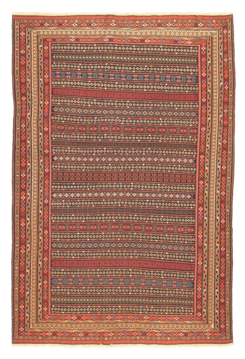Afshar Sirjan Teppich 192x291cm - Perserteppich - mehrfarbig