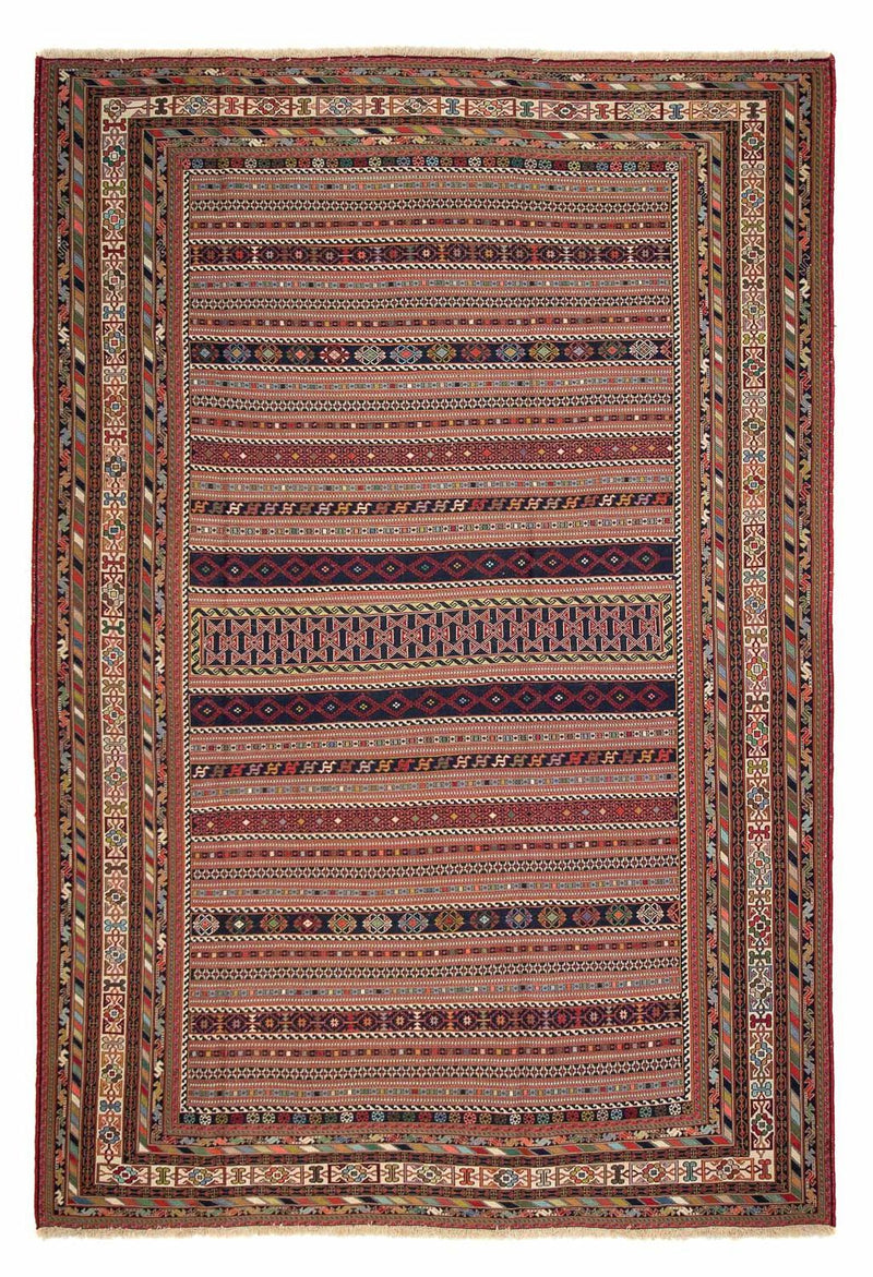 Afshar Sirjan Teppich 197x290cm - Perserteppich - mehrfarbig