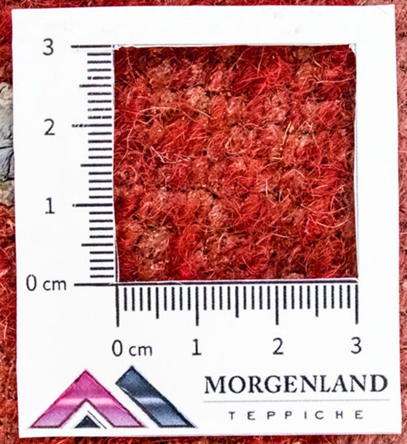 Nepal Teppich 160x230cm - Wollteppich - rot