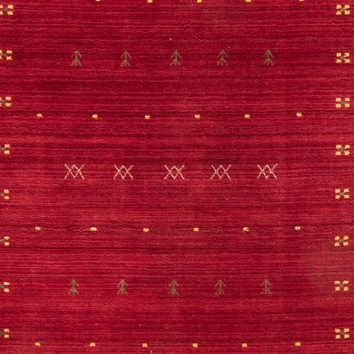Gabbeh Teppich - Loribaft Softy 170 x 240 cm - dunkelrot