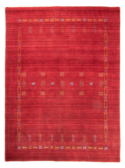 Loribaft Loom Teppich 170x240cm - Wollteppich - dunkelrot