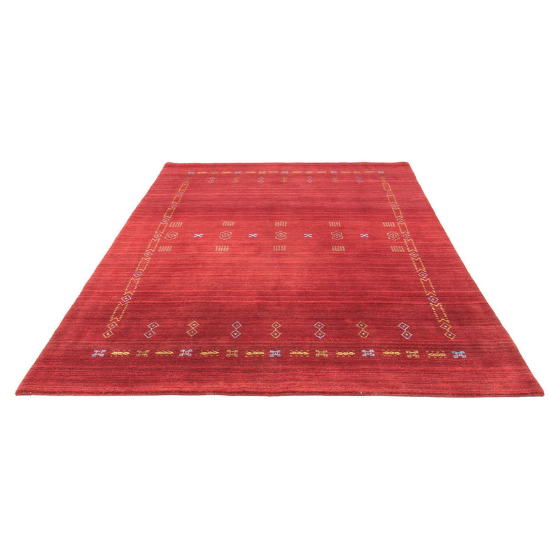 Loribaft Loom Teppich 170x240cm - Wollteppich - dunkelrot