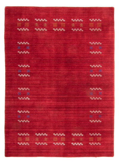Loribaft Loom Teppich 170x240cm - Wollteppich - dunkelrot