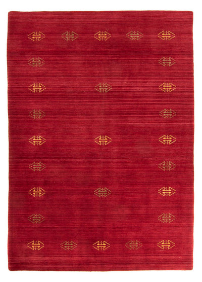 Loribaft Loom Teppich 170x240cm - Wollteppich - dunkelrot