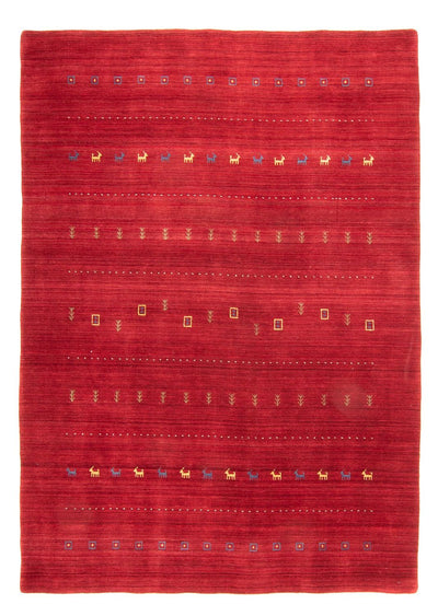 Loribaft Loom Teppich 170x240cm - Wollteppich - dunkelrot