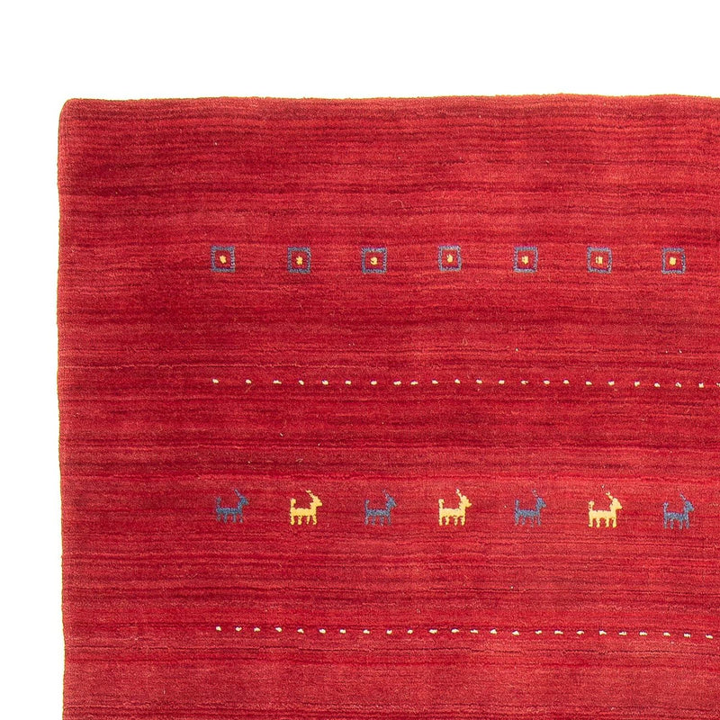Loribaft Loom Teppich 170x240cm - Wollteppich - dunkelrot