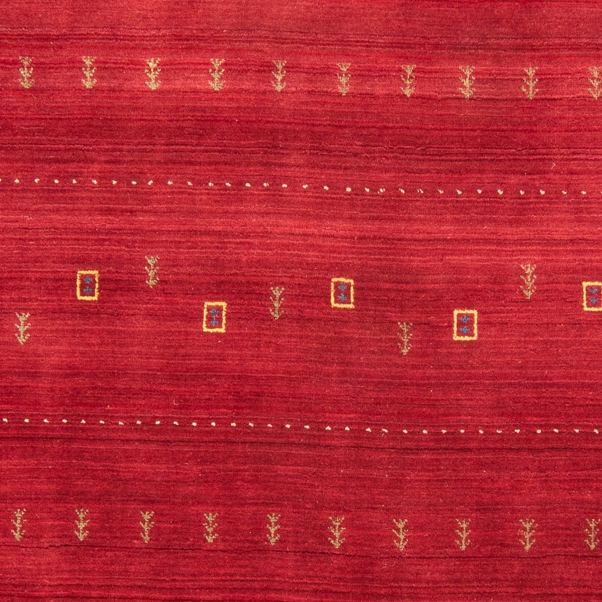 Loribaft Loom Teppich 170x240cm - Wollteppich - dunkelrot