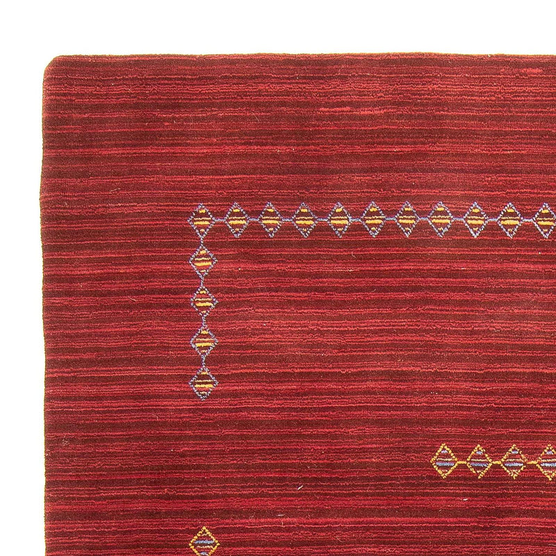 Loribaft Loom Teppich 170x240cm - Wollteppich - dunkelrot