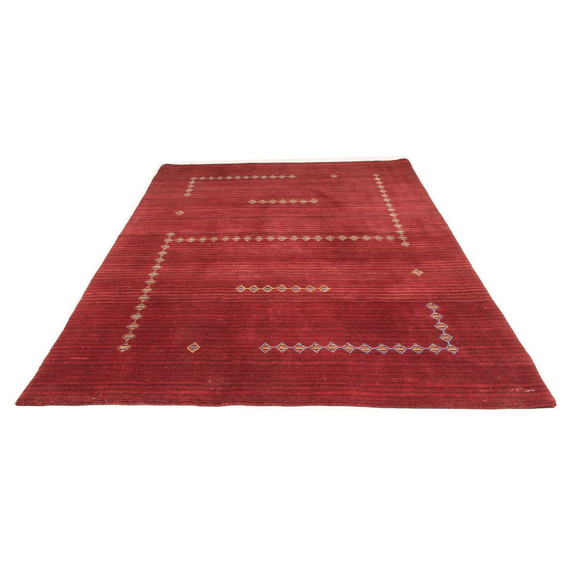 Loribaft Loom Teppich 170x240cm - Wollteppich - dunkelrot