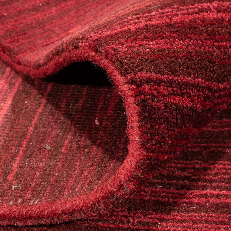 Loribaft Loom Teppich 170x240cm - Wollteppich - dunkelrot