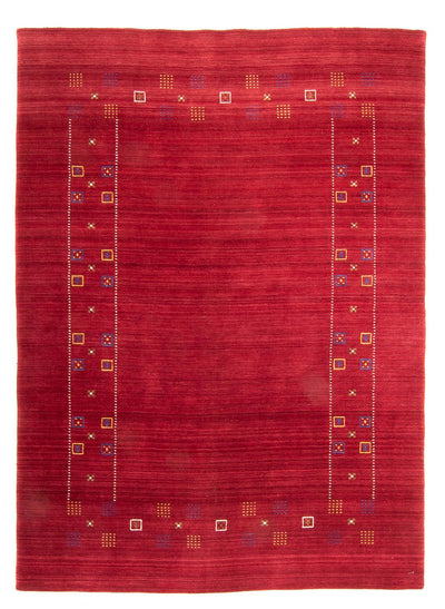 Loribaft Loom Teppich 170x240cm - Wollteppich - dunkelrot