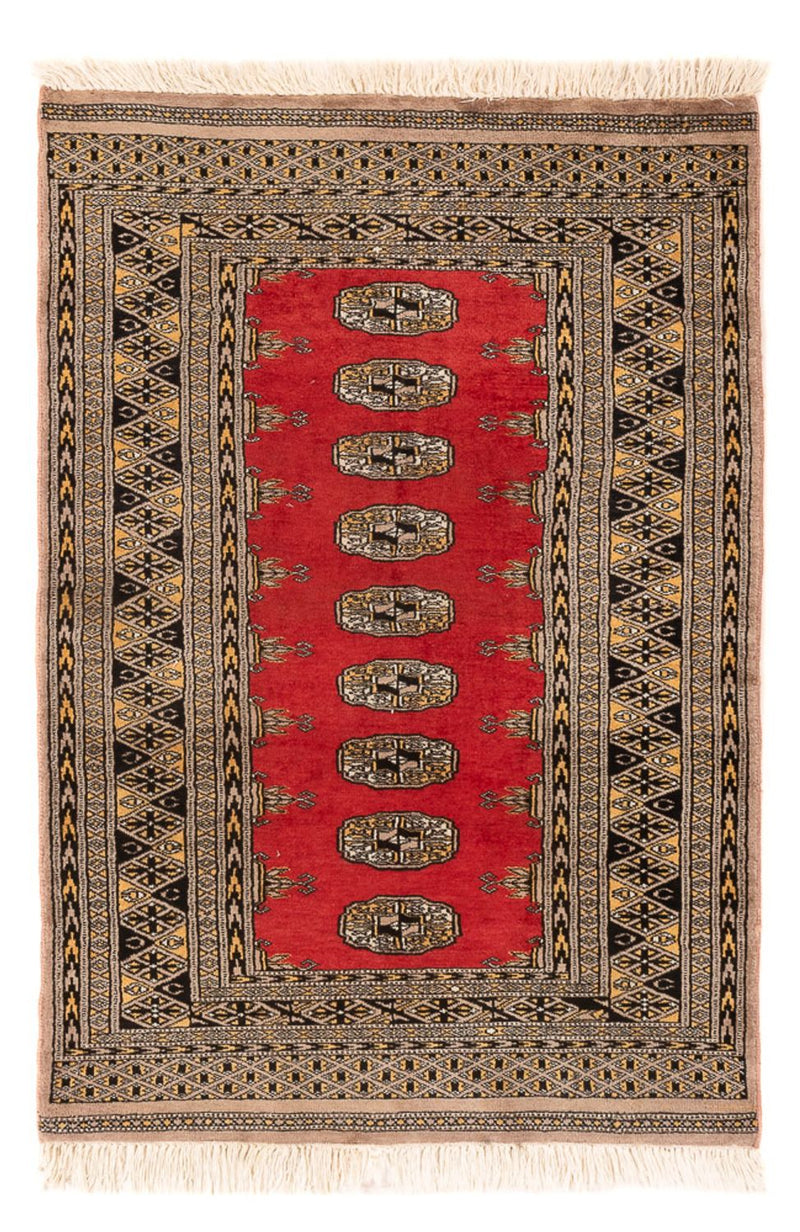 Pakistan Teppich 82x124cm - Orientteppich - rot