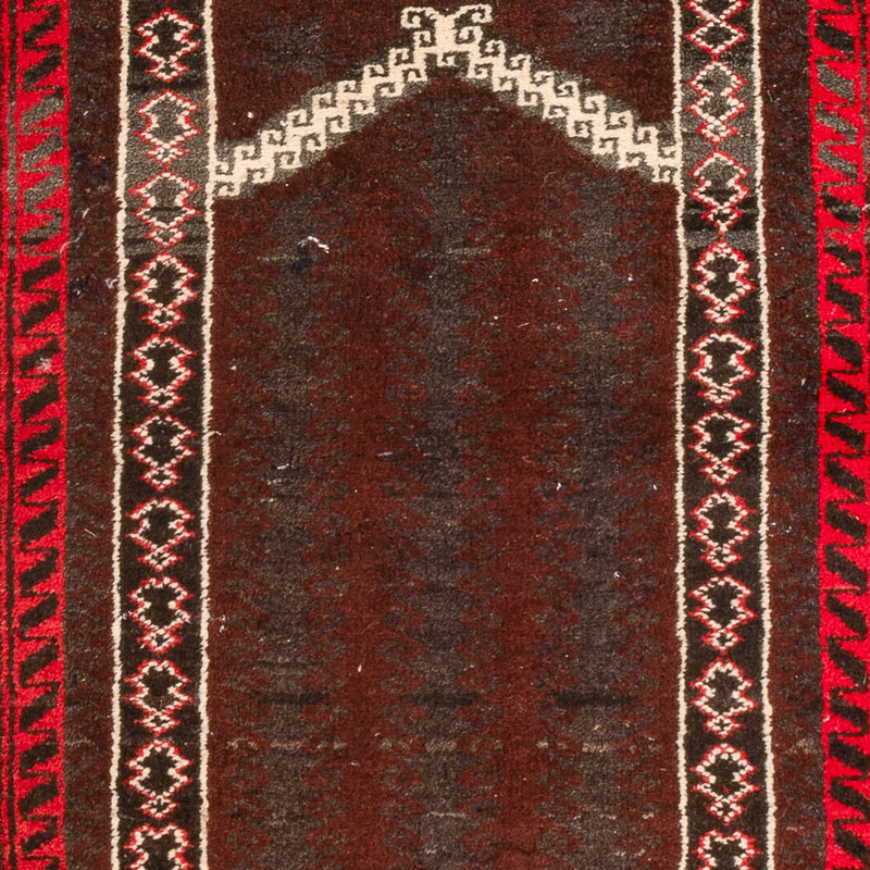 Belutsch Teppich 97x147cm - Orientteppich - dunkelrot