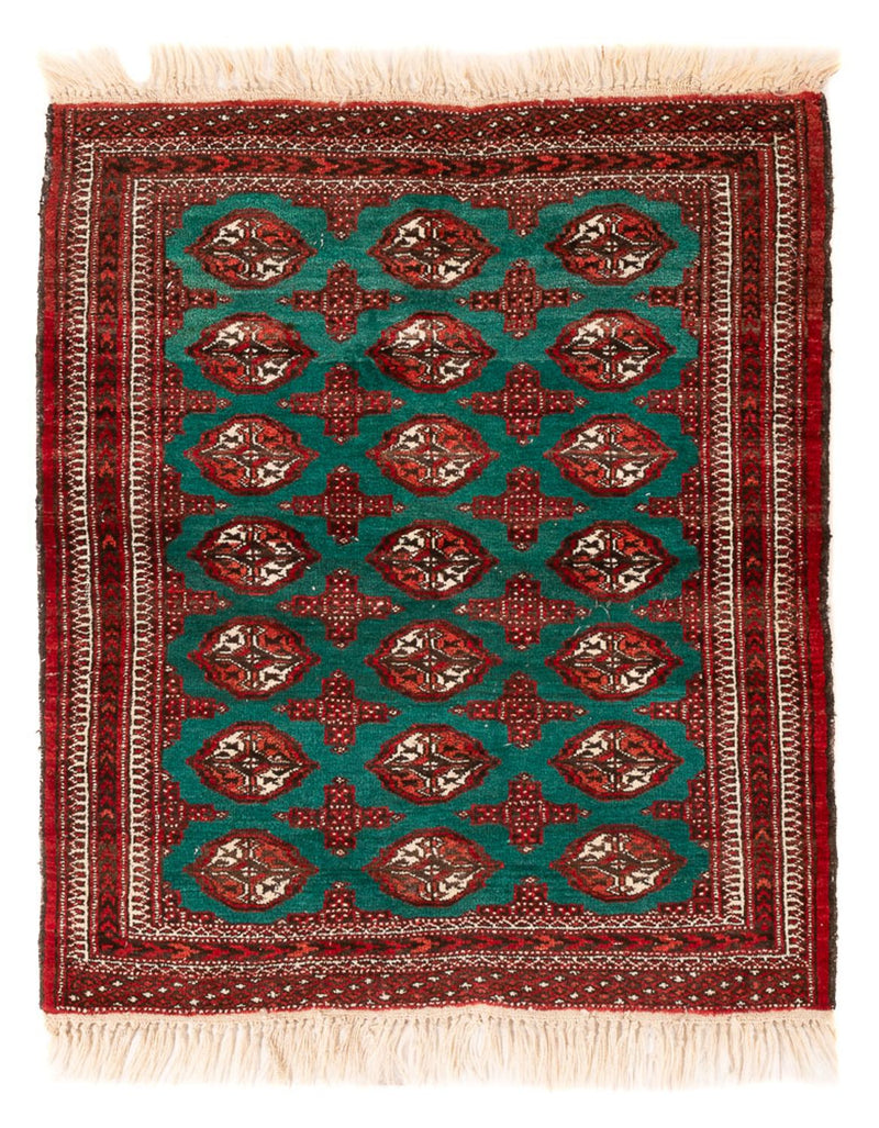 Turkaman Teppich 95x117cm - Orientteppich - mehrfarbig